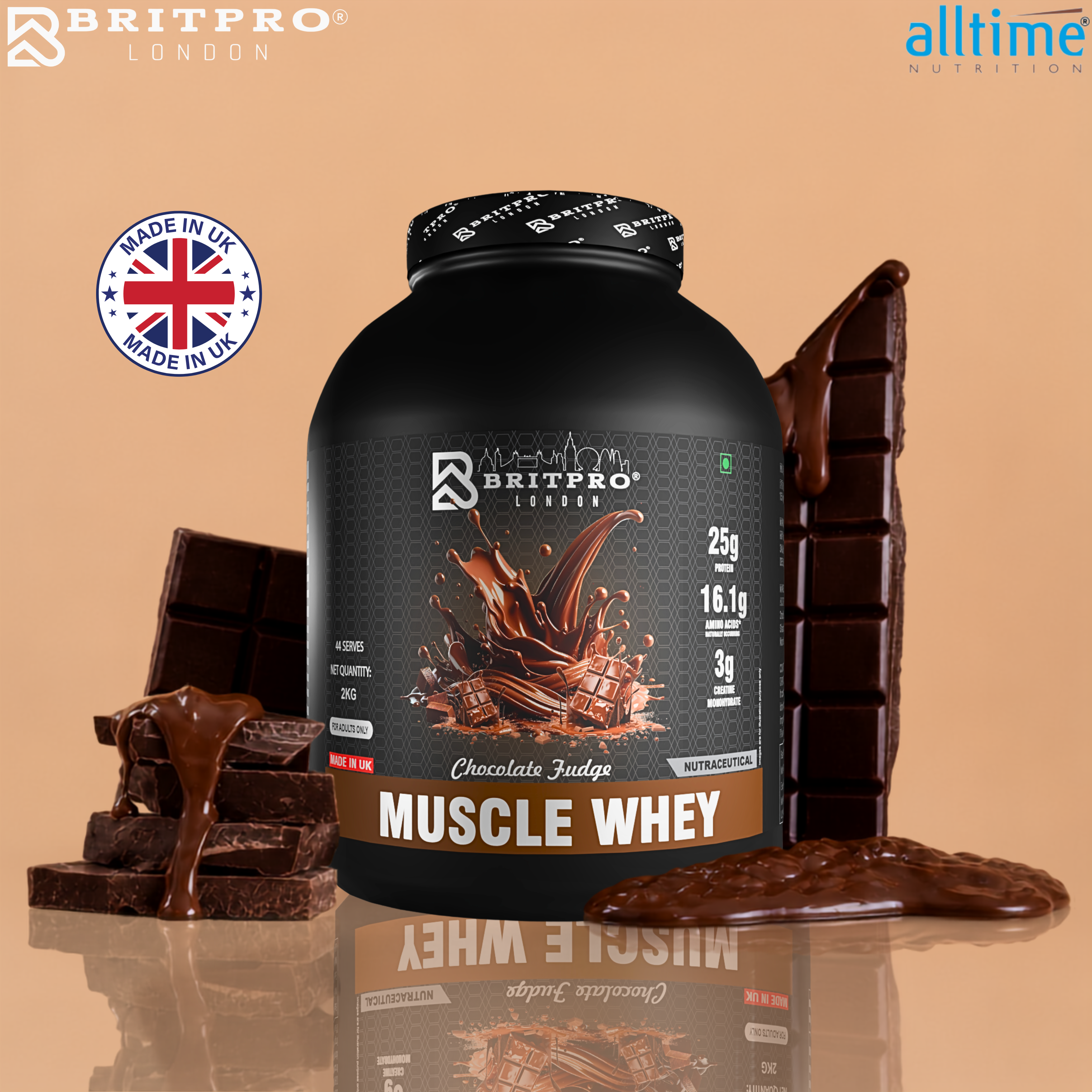 BRITPRO London Muscle Whey Protein 2kg