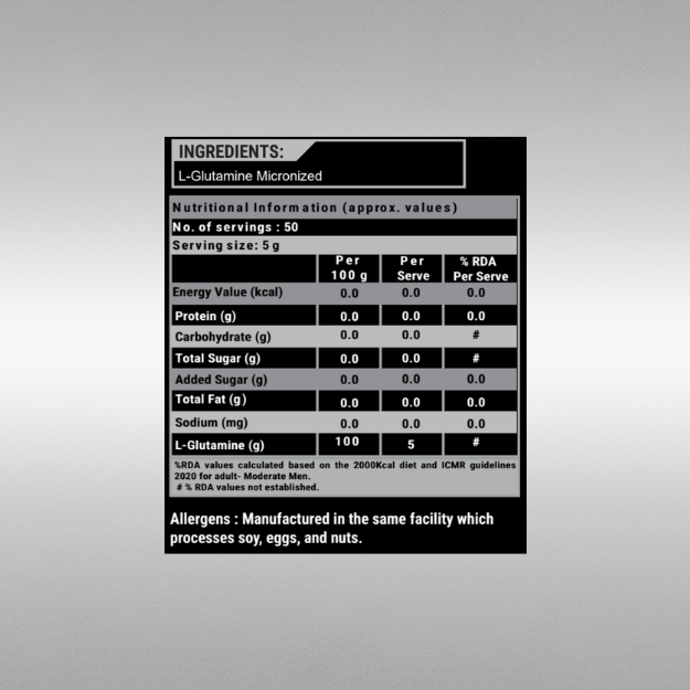 BRITPRO London Glutamine 250G