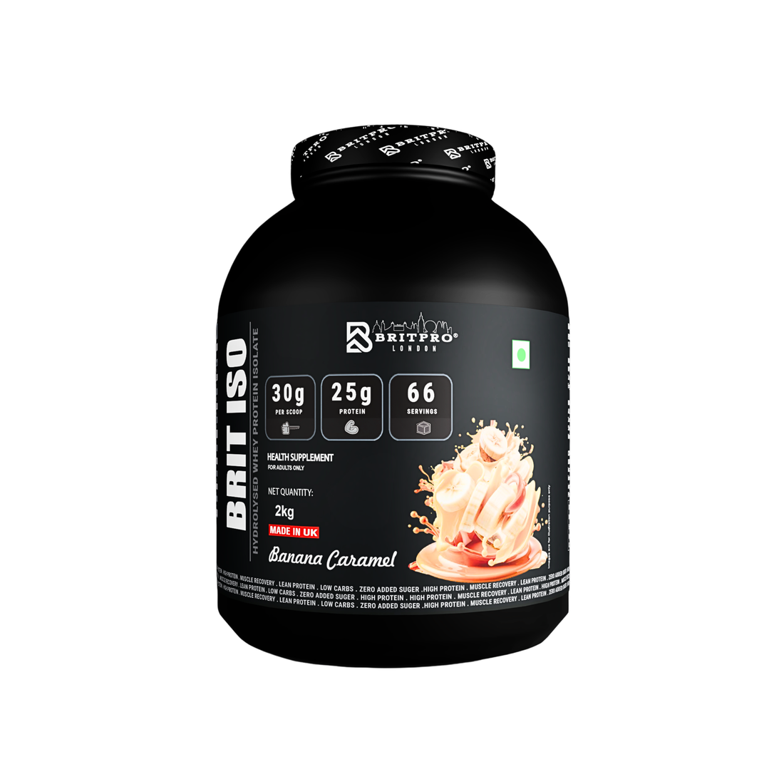 BRITPRO LONDON BRIT ISO Hydrolysed Whey Protein Isolate  2kg