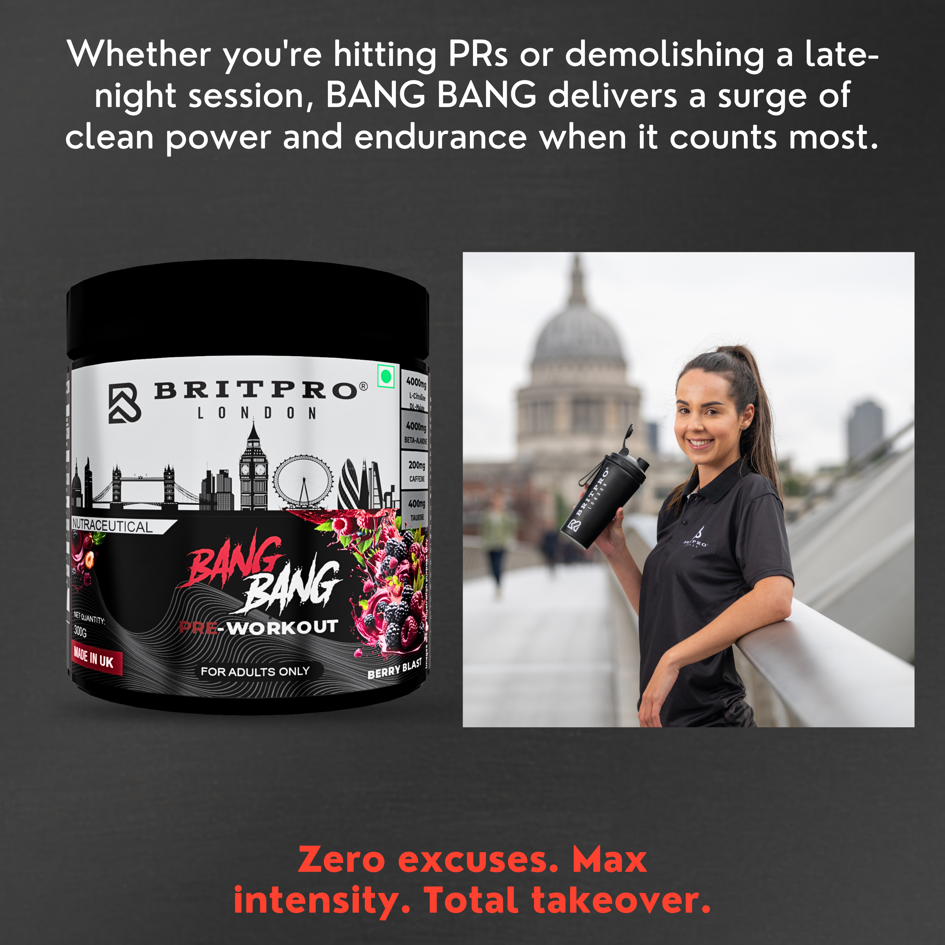 BRITPRO London® BANG BANG Pre-Workout