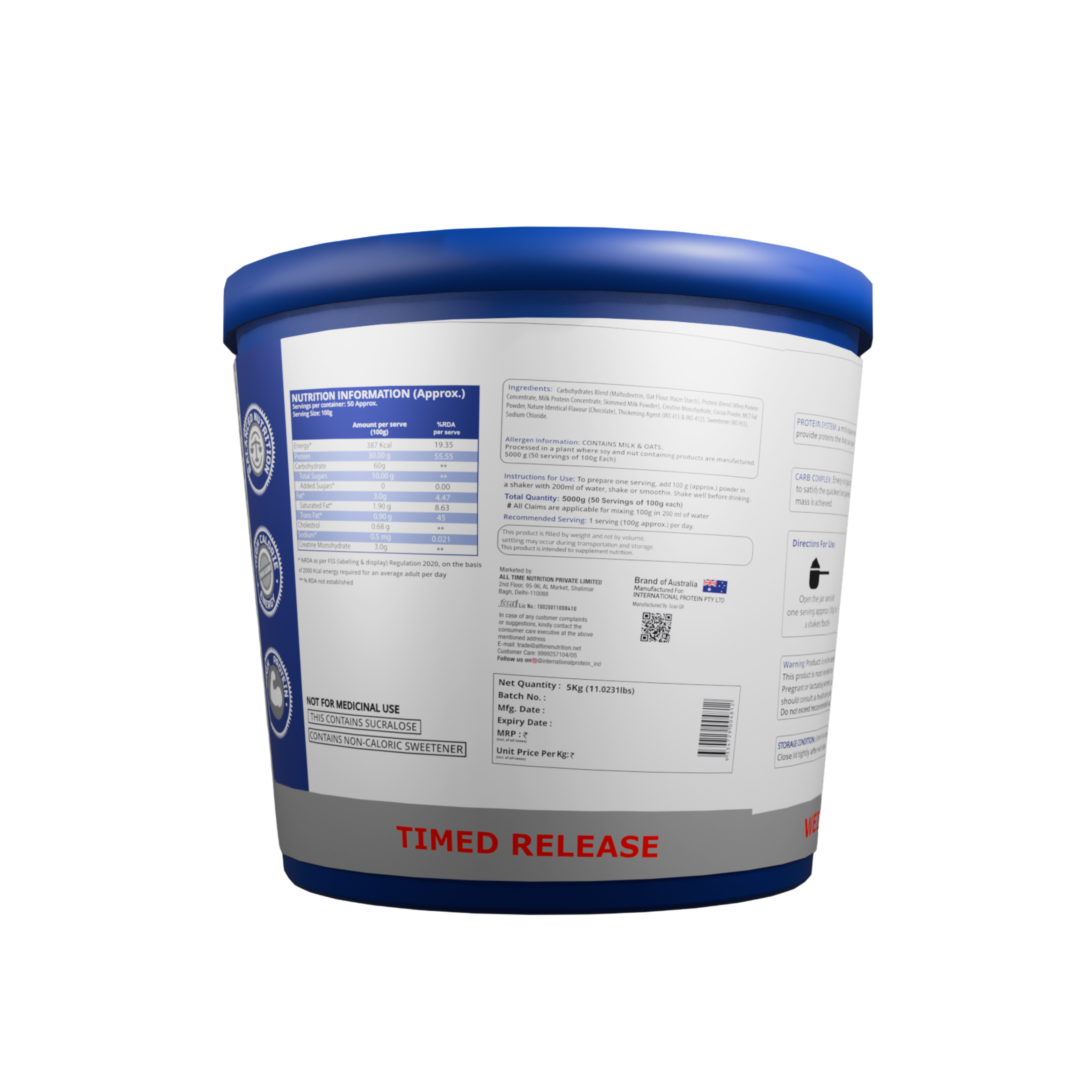 International Protein Anabolic Mass Gainer 5kg
