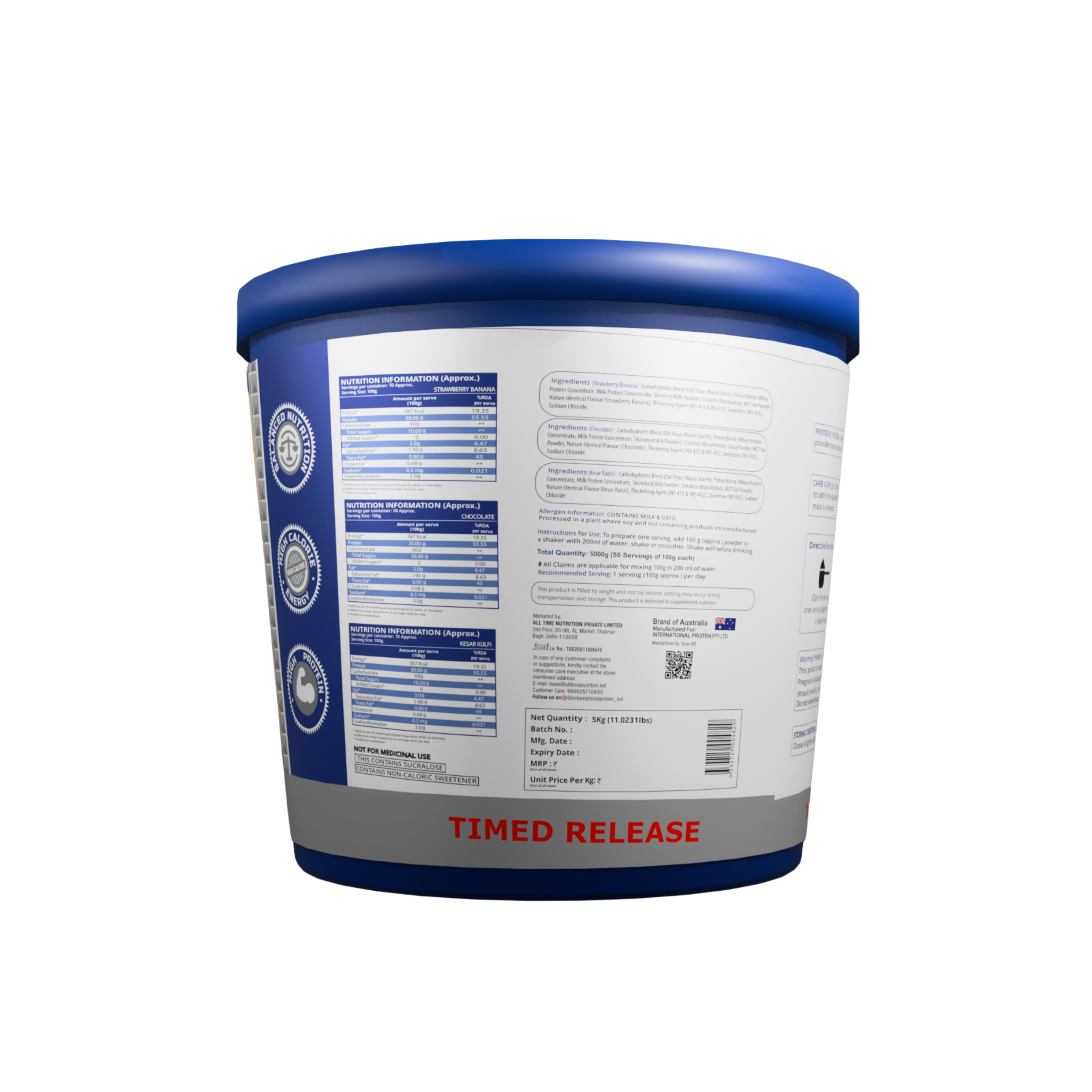 International Protein Anabolic Mass Gainer 5kg
