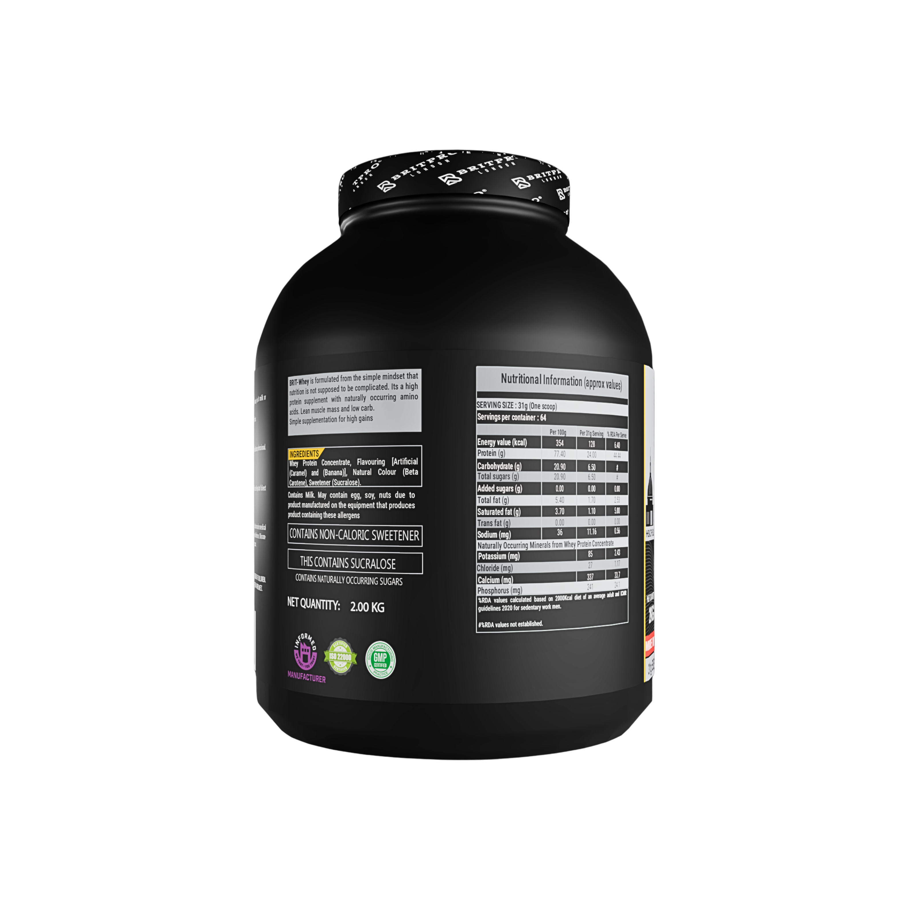 BRITPRO London BRIT Whey 2KG