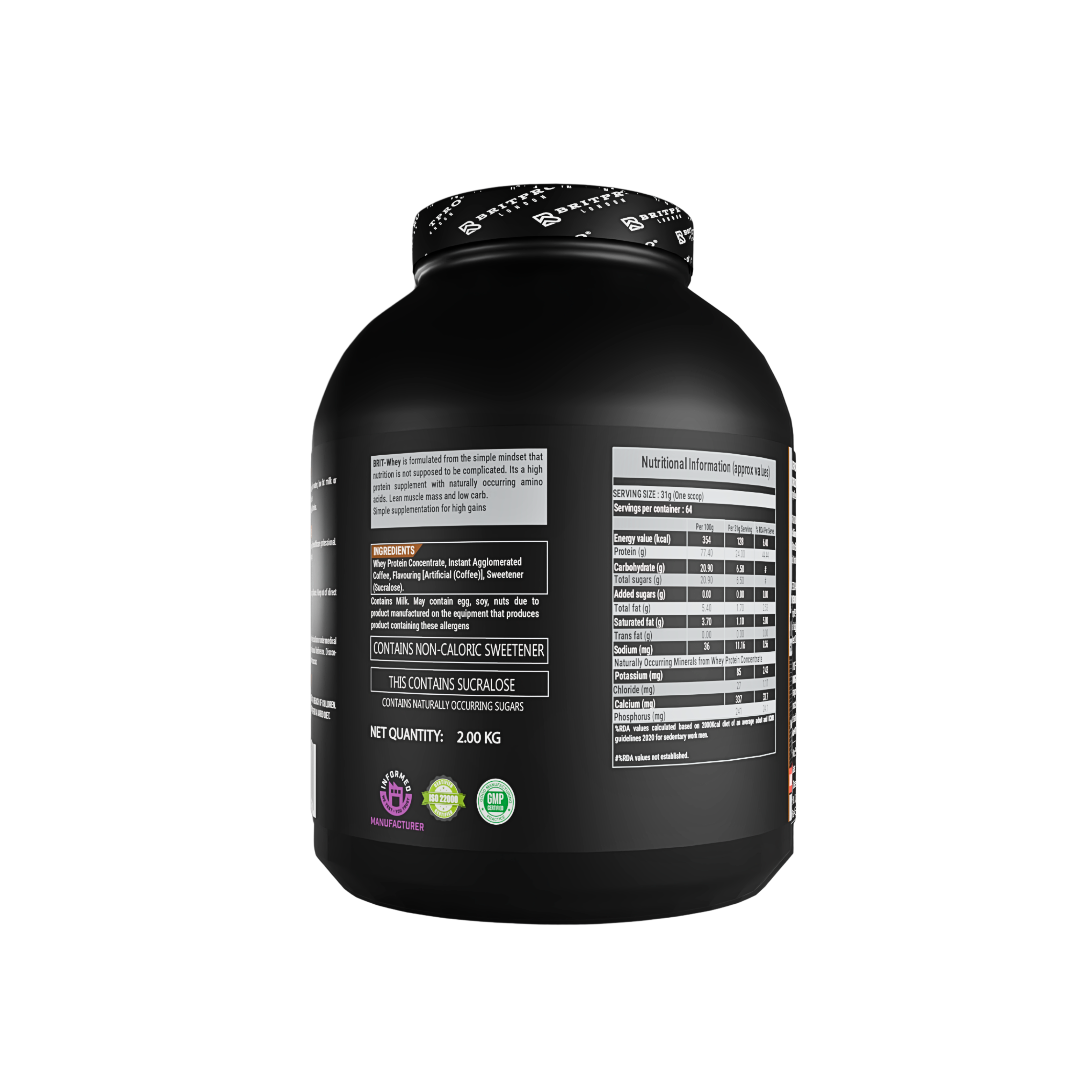BRITPRO London BRIT Whey 2KG