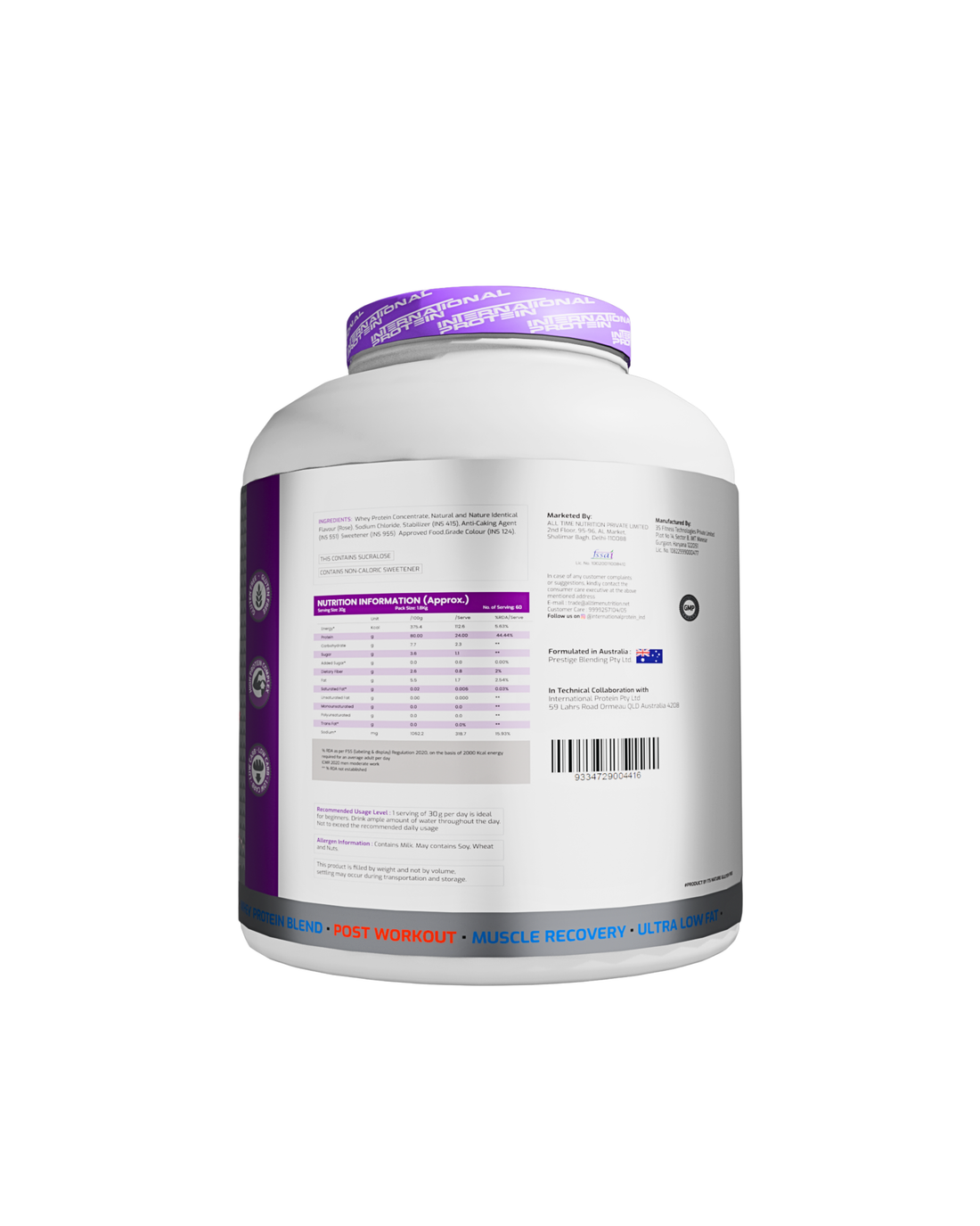 International protein prime whey 4lbs India