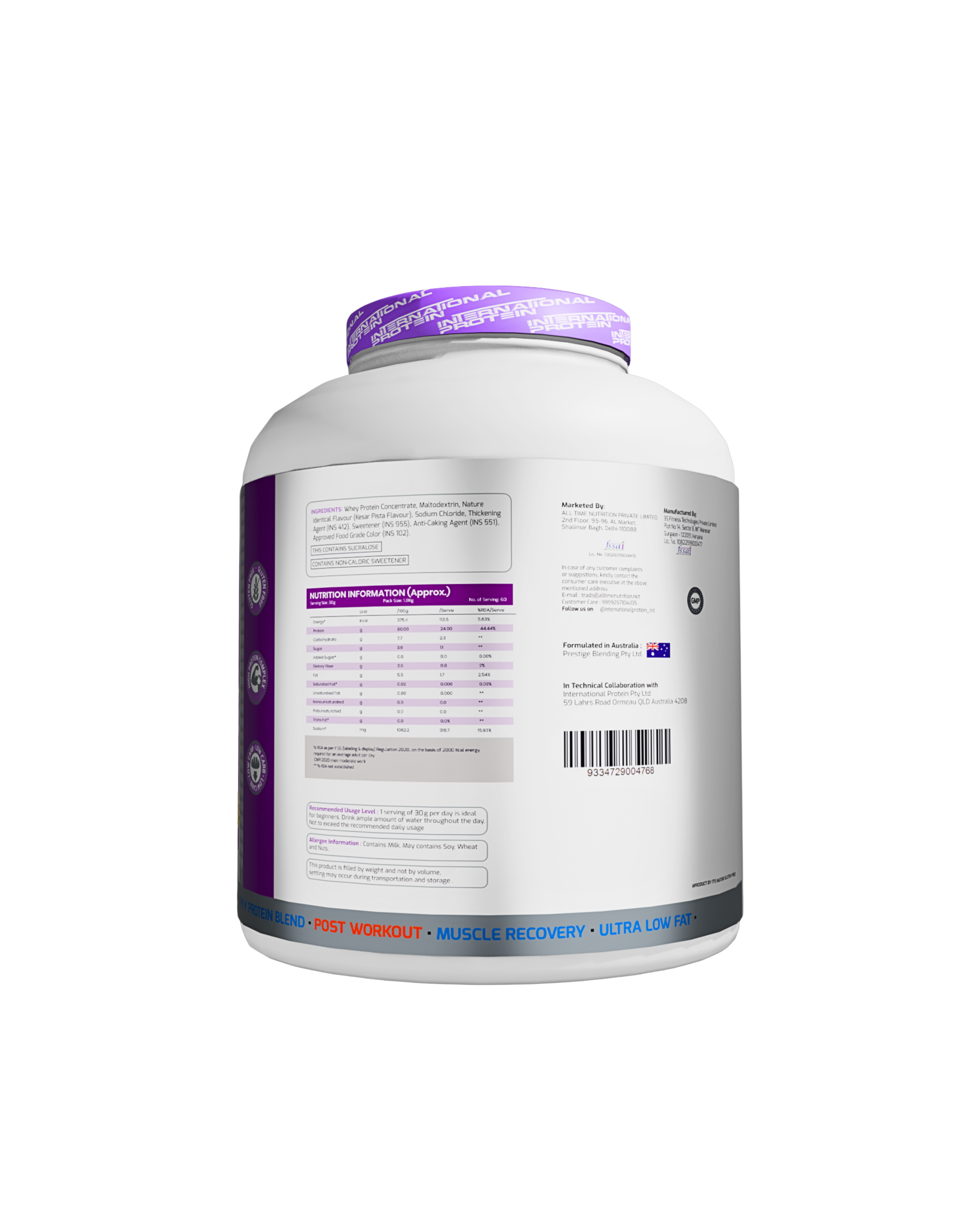 International protein prime whey 4lbs India