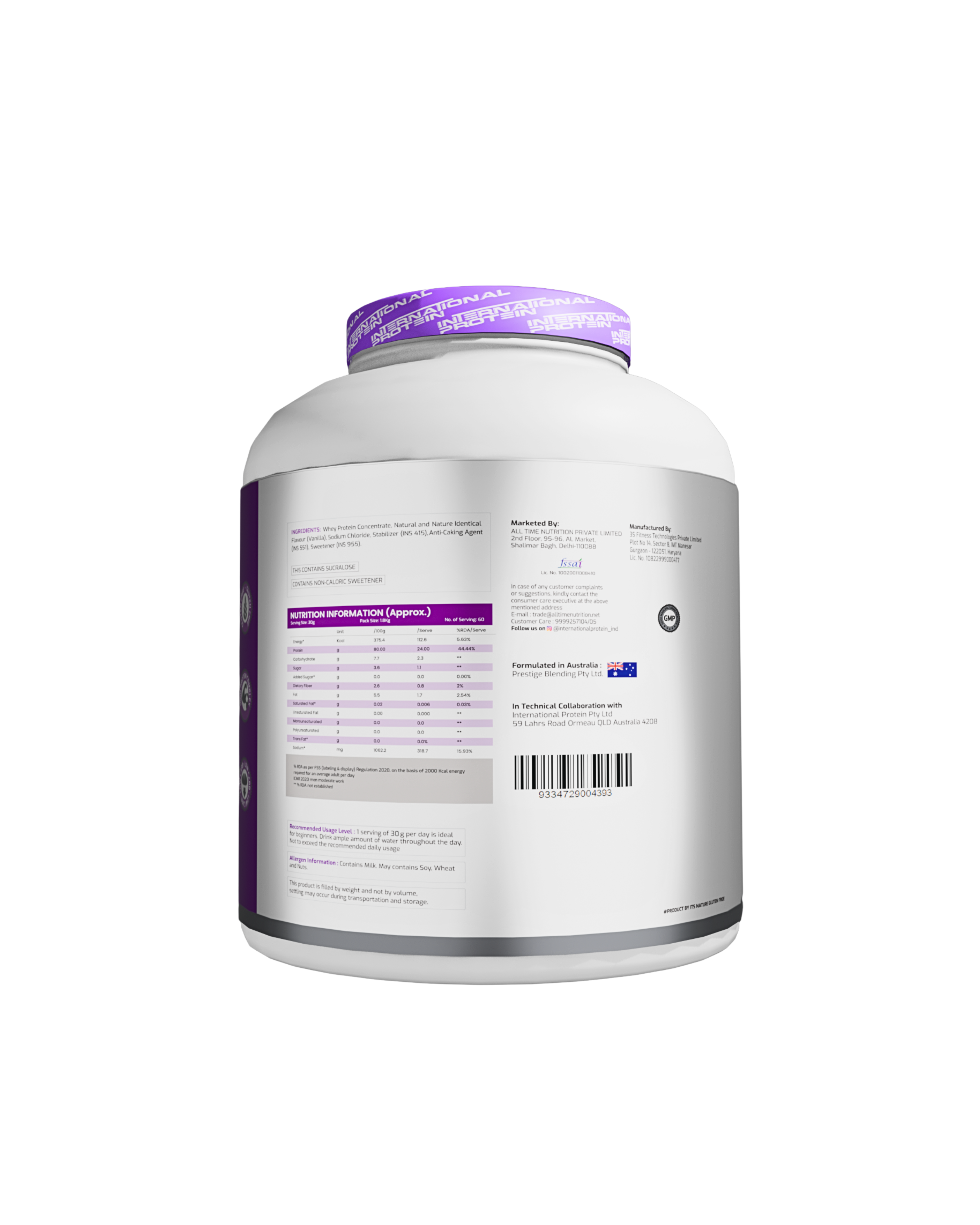 International protein prime whey 4lbs India