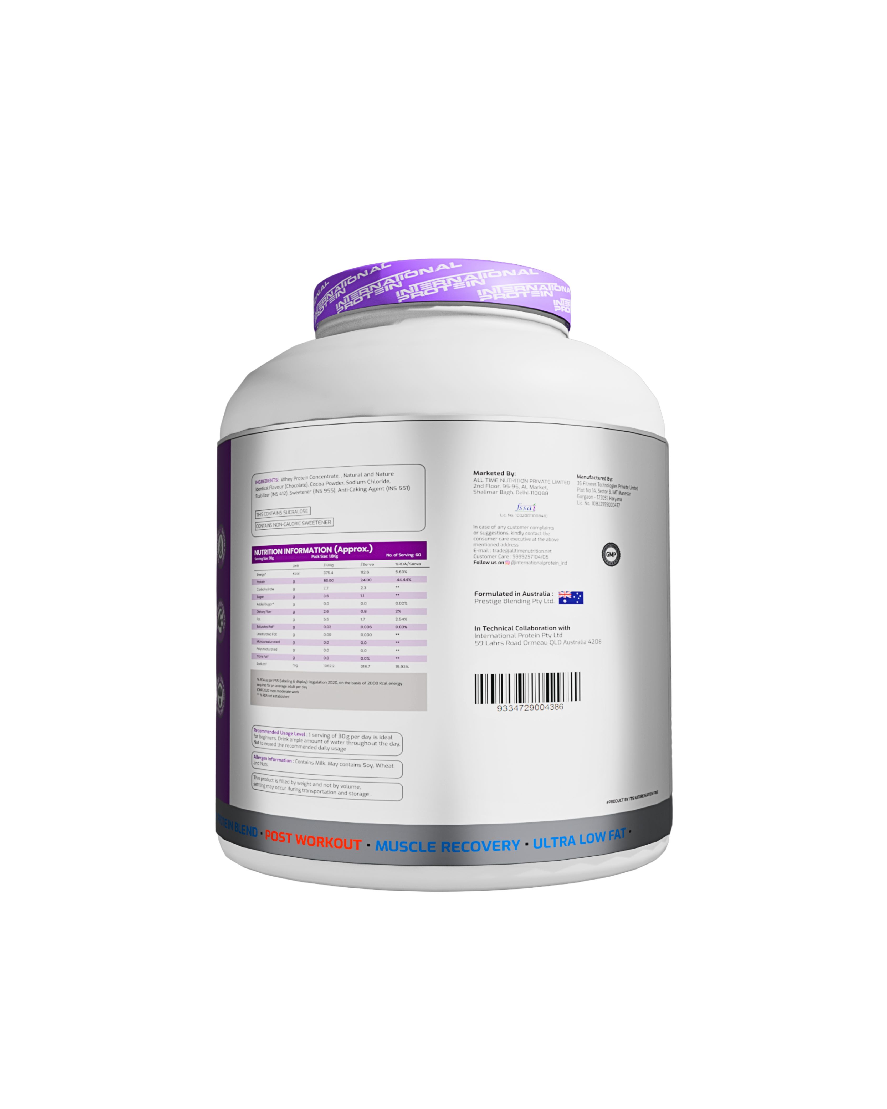 International protein prime whey 4lbs India