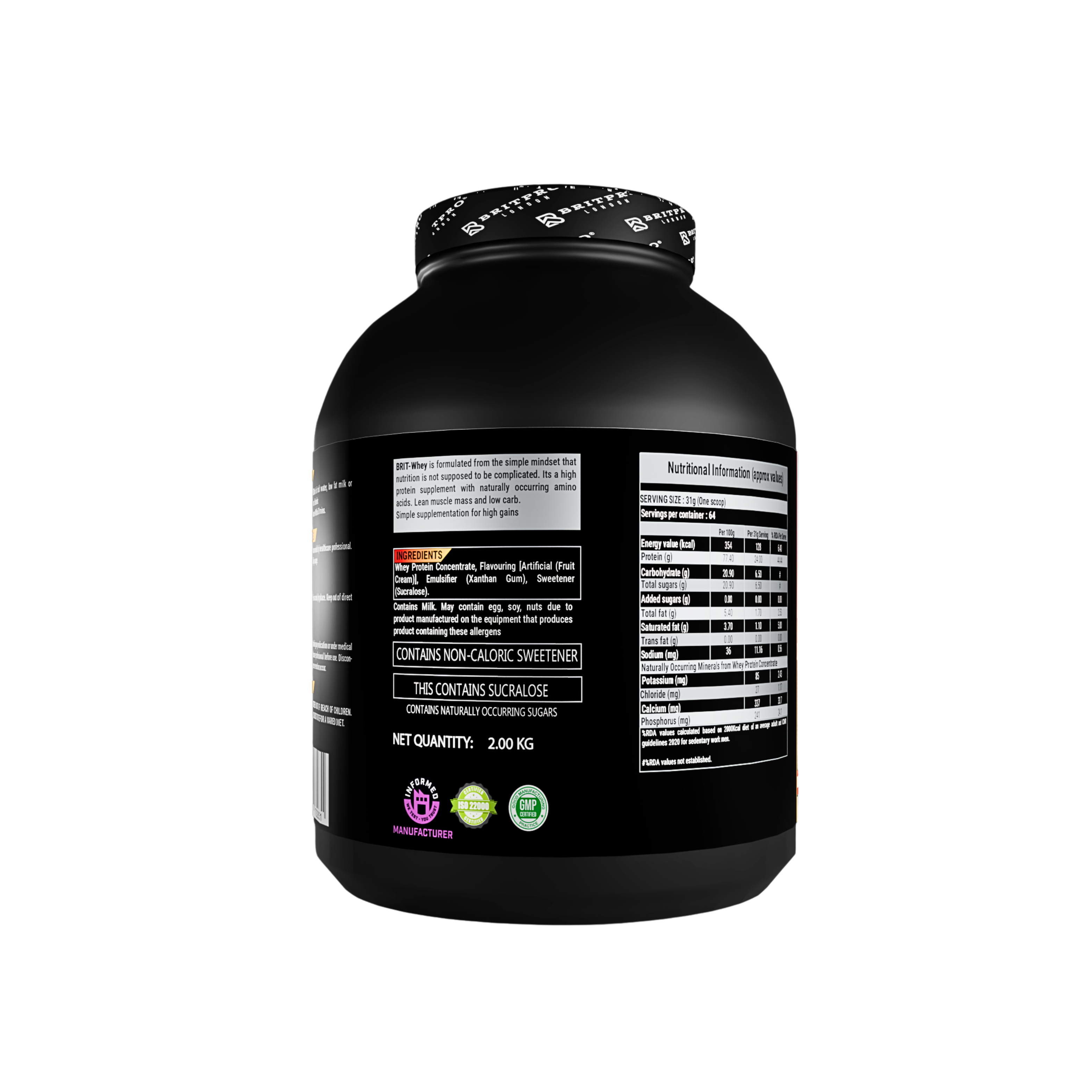 BRITPRO London BRIT Whey 2KG